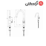 شیر ظرفشویی دو منظوره شودر مدل گلوریس - Image 2
