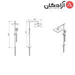 علم دوش شودر مدل مارا - Image 2