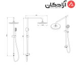 علم دوش شودر مدل بلا - Image 2