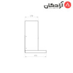 هود T شکل کن مدل 1420 استیل - Image 4
