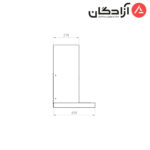 هود T شکل کن مدل 1420 مشکی - Image 6