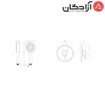شیر حمام توکار شودر مدل مارینو تیپ 2 - Image 2