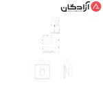 شیر حمام توکار شودر مدل تاین تیپ 1 - Image 2