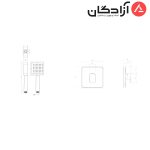 شیر حمام توکار شودر مدل تاین تیپ 2 - Image 2