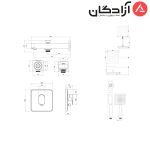 شیر حمام توکار شودر مدل تاین تیپ 4 - Image 2