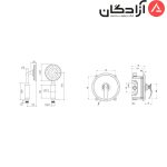 شیر حمام توکار شودر مدل گلوریس تیپ 2 - Image 2