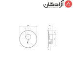 شیر توالت توکار شودر مدل مارینو - Image 2