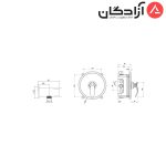 شیر توالت توکار شودر مدل گلوریس - Image 2