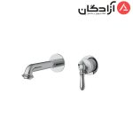 شیر روشویی توکار دو تکه شودر مدل زیگموند