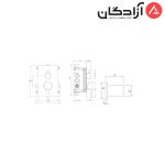 شیر توالت بیده شودر مدل رومر - Image 2