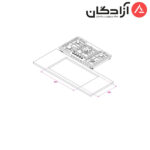 اجاق گاز کن مدل IS9505 - Image 3