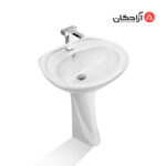 روشویی پایه دار مروارید مدل مرجان 61