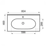 روشویی روکابینتی مروارید مدل دسپینا 80 رنگی
