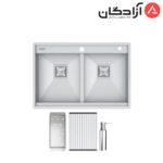 سینک دست‌ساز میکس پلاس مدل D274