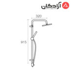 علم دوش یونیکا KWC دوپارچه اوراکل s مربع - Image 4