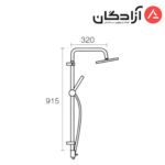 علم دوش یونیکا KWC دوپارچه اوراکل s دایره - Image 2