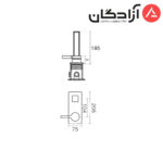 روشویی توکار آوا تیپ 1