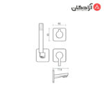 متعلقات حمام توکار متیس تیپ 4 KWC