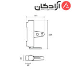 شیر حمام KWC مدل آوا