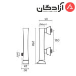 شیر توالت KWC مدل ورونا