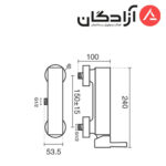 شیر توالت KWC مدل زئوس