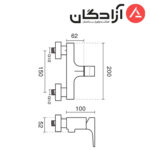 شیر توالت KWC مدل اراتو