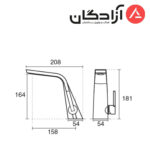 شیر روشویی KWC مدل متیس