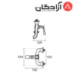 شیر حمام KWC مدل کلاسیک