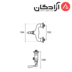 شیر توالت KWC مدل کلاسیک