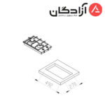 اجاق گاز کن مدل DOMINO