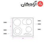 اجاق گاز کن مدل CC4506