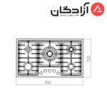 اجاق گاز کن مدل Polaris Multistep