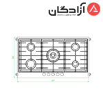 اجاق گاز کن مدل RECO Multistep