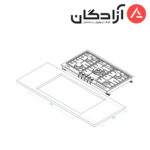اجاق گاز کن مدل RIGLE Multistep