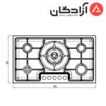 اجاق گاز کن مدل Betria Multistep