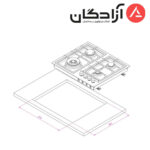 اجاق گاز کن مدل S6401