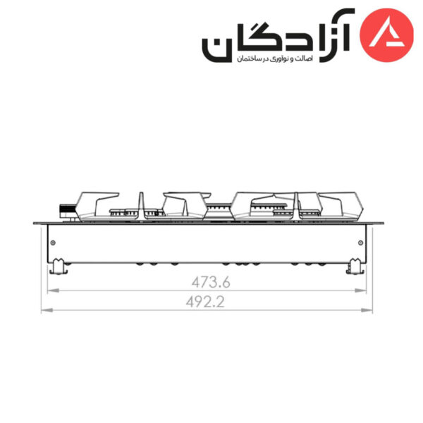اجاق گاز کن مدل Elio Multistep