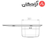 سینک فانتزی توکار کن مدل 4112