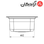 سینک فانتزی توکار کن مدل 8102