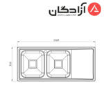سینک فانتزی توکار کن مدل 8102
