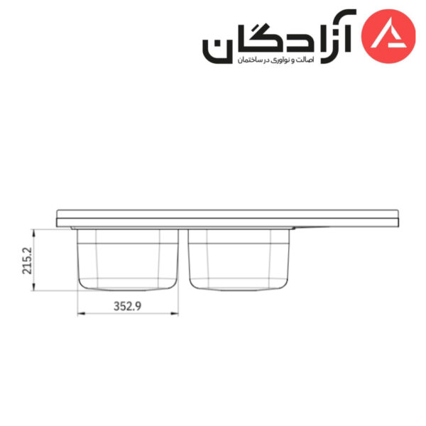 سینک فانتزی روکار کن مدل 9132