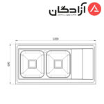 سینک فانتزی روکار کن مدل 9132