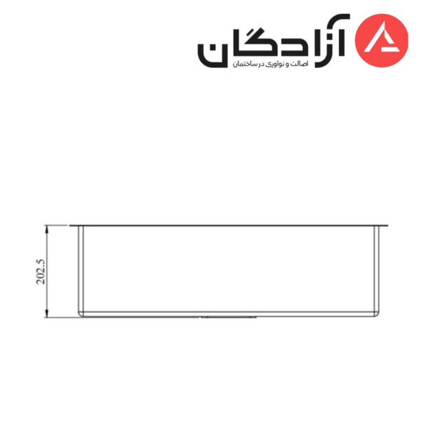 سینک دست ساز کن مدل A4070 R10