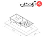 سینک گرانیتی کن مدل ELITE