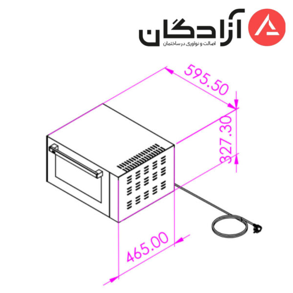 فر برقی توکار کن مدل جولیا پلاس