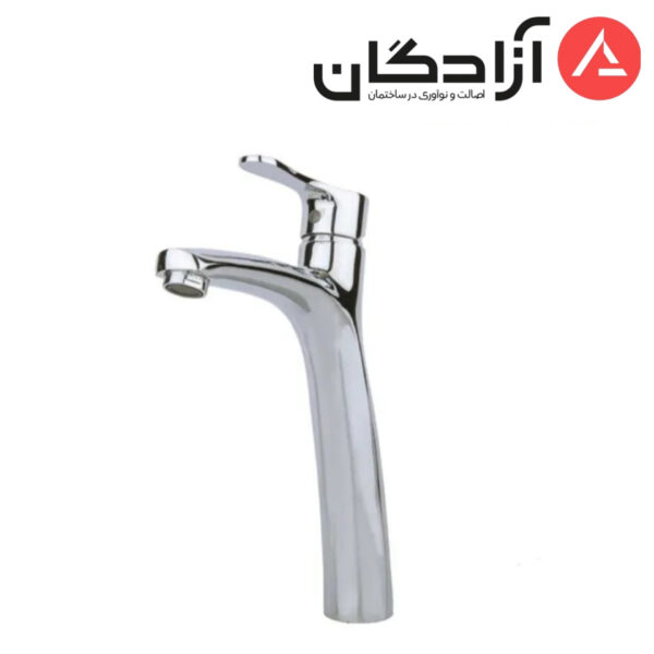 شیر روشویی پایه بلند راسان مدل صدف