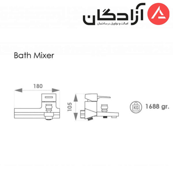 شیر حمام راسان مدل سورنا