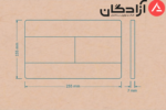 صفحه کلید فلاش تانک سارودی مدل کریستا