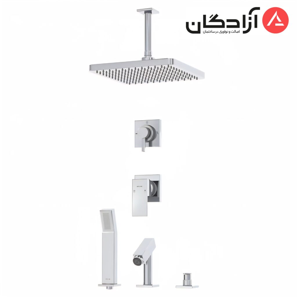 ملزومات دوش توکار کلار مدل فلت لاکچری تیپ 5