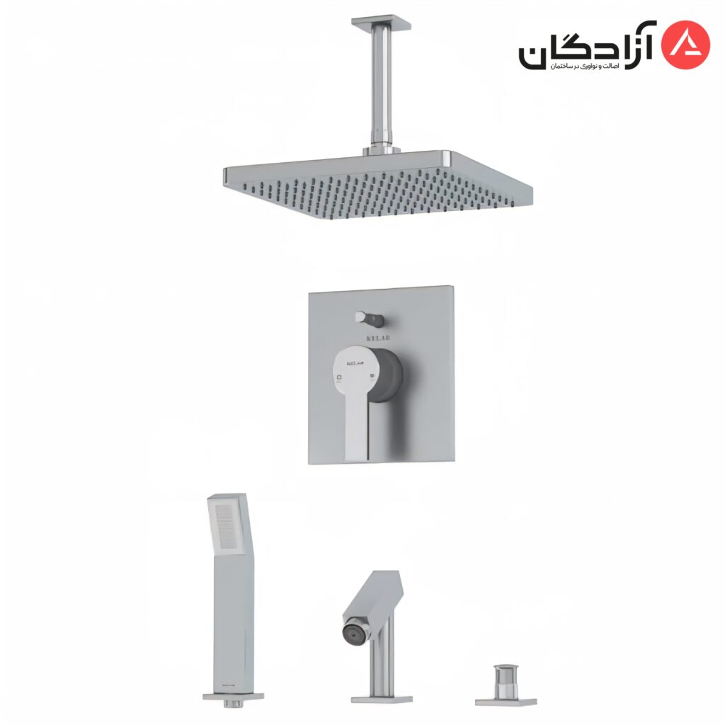 ملزومات دوش توکار کلار مدل فلت کلاسیک تیپ 5